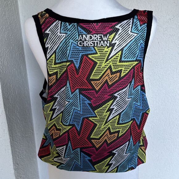 Andrew Christian Pop Art Mesh Muscle Tank - Size Large - Picture 3 of 8
